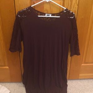 Plum half sleeved shirt